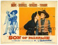 1r890 SON OF PALEFACE LC #5 '52 wacky Bob Hope tied up & held at gunpoint by sexy Jane Russell!