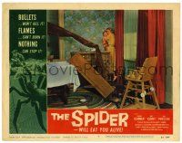 1r901 SPIDER LC #1 '58 great image of scared mother & child cornered by the giant monster's leg!