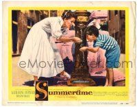 1r915 SUMMERTIME LC #8 '55 Katharine Hepburn at fountain in Venice, David Lean directed!