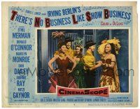 1r937 THERE'S NO BUSINESS LIKE SHOW BUSINESS LC #8 '54 Marilyn Monroe & top cast in costume!