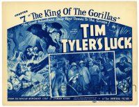 1r399 TIM TYLER'S LUCK chapter 7 TC '37 Universal serial, cool art of wild jungle animals!