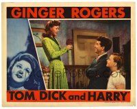 1r955 TOM, DICK & HARRY LC '41 Ginger Rogers & smiling Burgess Meredith!