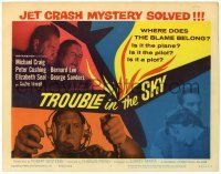 1r407 TROUBLE IN THE SKY TC '60 Michael Craig, Peter Cushing, fatal jet crash mystery solved!