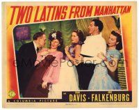 1r965 TWO LATINS FROM MANHATTAN LC '41 wacky image of Joan Davis, Jinx Falkenburg & cast!