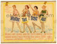 1r424 WHERE THE BOYS ARE TC '61 sexy Connie Francis, Dolores Hart, Yvette Mimieux & Prentiss!