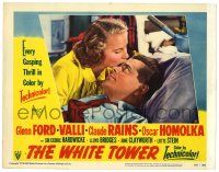 1r989 WHITE TOWER LC #8 '50 Glenn Ford, Alida Valli, every gasping thrill in color!