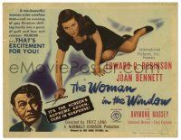 1r428 WOMAN IN THE WINDOW TC '44 Fritz Lang, Edward G. Robinson, sexy Joan Bennett!