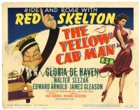 1r434 YELLOW CAB MAN TC '50 art of Red Skelton by Al Hirschfeld, sexy Gloria DeHaven!