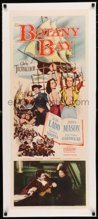 1s010 BOTANY BAY linen insert '53 James Mason, Alan Ladd & Patricia Medina in Australia!