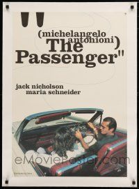 1s090 PASSENGER linen Japanese R96 Antonioni, Jack Nicholson & Maria Schneider in Mercury Comet!