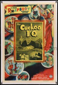 1t062 CUCKOO I.Q. linen 1sh '41 A Color Rhapsody cartoon spoof of radio quiz shows, with Mel Blanc!
