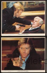 1x062 3 DAYS OF THE CONDOR 5 8x10 mini LCs '75 great images of Robert Redford w/ gun, Faye Dunaway!