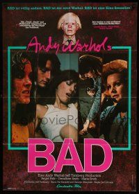 1y280 ANDY WARHOL'S BAD German '77 Carroll Baker, Perry King, sexploitation black comedy!