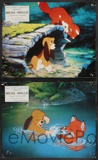 1y048 FOX & THE HOUND set of 11 French LCs '81 they didn't know they were supposed to be enemies!