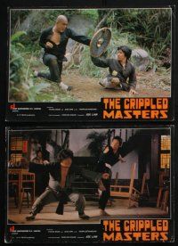 1y009 CRIPPLED MASTERS set of 9 Hong Kong LCs '82 Jackie Conn, wild images of handicapped fighters!
