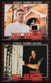 1y017 ARLINGTON ROAD set of 6 South American LCs '99 Jeff Bridges, Tim Robbins, Cusack, Hope Davis!
