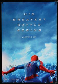 1z053 AMAZING SPIDER-MAN 2 teaser 1sh '14 Andrew Garfield, his greatest battle begins!