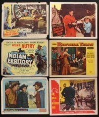 2a071 LOT OF 42 COWBOY WESTERN LOBBY CARDS '40s-50s great scenes of heroes, outlaws & more!