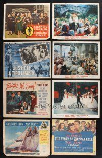 2a078 LOT OF 9 LOBBY CARDS '50s-90s great scenes from a variety of different movies!
