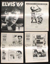 2a095 LOT OF 15 CUT ELVIS PRESSBOOKS '60s great advertising images of the King of Rock 'n' Roll!