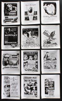 2a244 LOT OF 17 8x10 ARTWORK STILLS '70s James Cagney, Humphrey Bogart, Gary Cooper & more!