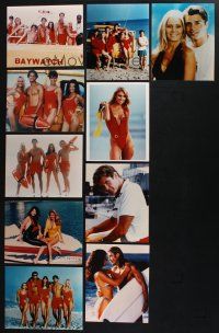 2a349 LOT OF 10 COLOR REPRO 8x10 STILLS FROM BAYWATCH '90s Pamela Anderson, Hasselhoff & more!