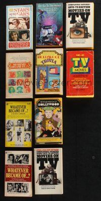 2a149 LOT OF 10 PAPERBACK BOOKS '70s-90s TV Movies, Stars and Their Cars, Whatever Became Of...!