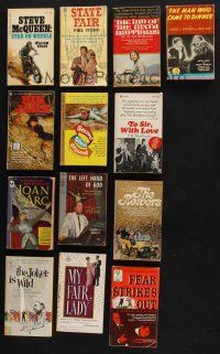 2a146 LOT OF 13 MOVIE EDITION PAPERBACK BOOKS '40s-70s Steve McQueen, Big Jake, Joan of Arc+more!