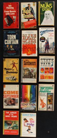 2a142 LOT OF 14 MOVIE EDITION PAPERBACK BOOKS '50s-70s Superman, Star Trek, Thief of Bagdad+more!