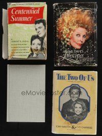 2a025 LOT OF 4 HARDCOVER BOOKS '40s-80s Centennial Summer, Arlene Dahl, Cyd Charisse & more!