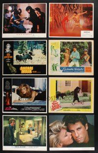 2a064 LOT OF 65 LOBBY CARDS '61 - '85 complete sets of 8 cards from eight different movies!