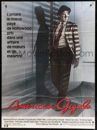 2b287 AMERICAN GIGOLO French 1p '80 handsomest male prostitute Richard Gere is framed for murder!