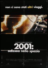 2b006 2001: A SPACE ODYSSEY Italian 1p R01 Stanley Kubrick, art of space wheel + star child image!