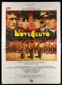 2b167 1900 Italian 2p '76 directed by Bernardo Bertolucci, De Niro, different Ferracci art!