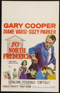 2b601 10 NORTH FREDERICK WC '58 Gary Cooper, Diane Varsi, from John O'Hara's best-seller!