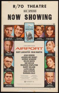 2b616 AIRPORT WC '70 Burt Lancaster, Dean Martin, Jacqueline Bisset, Jean Seberg & more!
