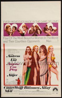 2b623 ANYONE CAN PLAY WC '68 sexiest near-naked Ursula Andress, Virna Lisi, Claudine Auger & Mell!