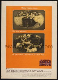 2b633 BALLAD OF CABLE HOGUE WC '70 Sam Peckinpah, Jason Robards & sexy Stella Stevens in wash tub!