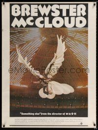 2c282 BREWSTER McCLOUD 30x40 '71 Robert Altman, Bud Cort with wings in the Astrodome!