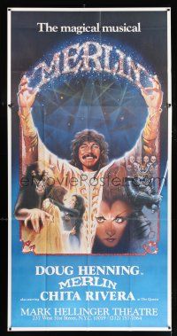 2c051 MERLIN stage play 3sh '83 magician Doug Henning in title role, Broadway!