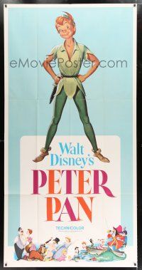2c053 PETER PAN 3sh R69 Walt Disney animated cartoon fantasy classic, great full-length art!