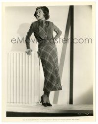 2d106 ADRIENNE AMES 8x10.25 still '30s full-length modeling a smart blue Spring costume!