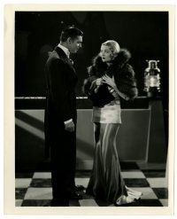 2d110 AFTER OFFICE HOURS 8x10 still '35 Clark Gable in tux & Constance Bennett in fancy gown & fur!