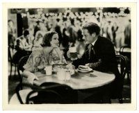 2d129 ANNA CHRISTIE 8x10 still R50s c/u of Greta Garbo smiling at Charles Bickford at table!