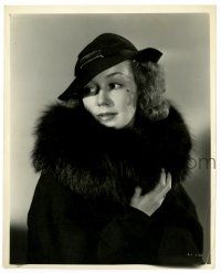2d132 ANNE SHIRLEY 8x10 still '35 great close up in fur coat from Steamboat Around the Bend!