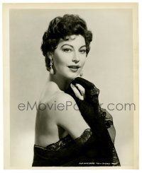 2d142 AVA GARDNER 8x10 still '50s incredible sexy close up wearing diamonds & lace!