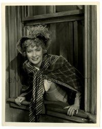 2d163 BECKY SHARP 8x10.25 still '35 great close up of Miriam Hopkins leaning out window!