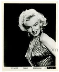 2d025 MARILYN 8x10.25 still '63 sexy Monroe with a plunging neckline from Gentlemen Prefer Blondes!