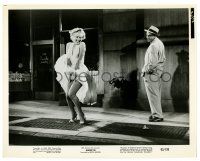2d020 MARILYN 8x10.25 still '63 sexy Monroe's famous skirt blowing scene from The Seven Year Itch!