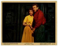 2d056 REBEL WITHOUT A CAUSE color 8x10 still #12 '55 full-length c/u of James Dean & Natalie Wood!